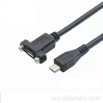 Panel Skru Mount USB Kabel Sambungan Data